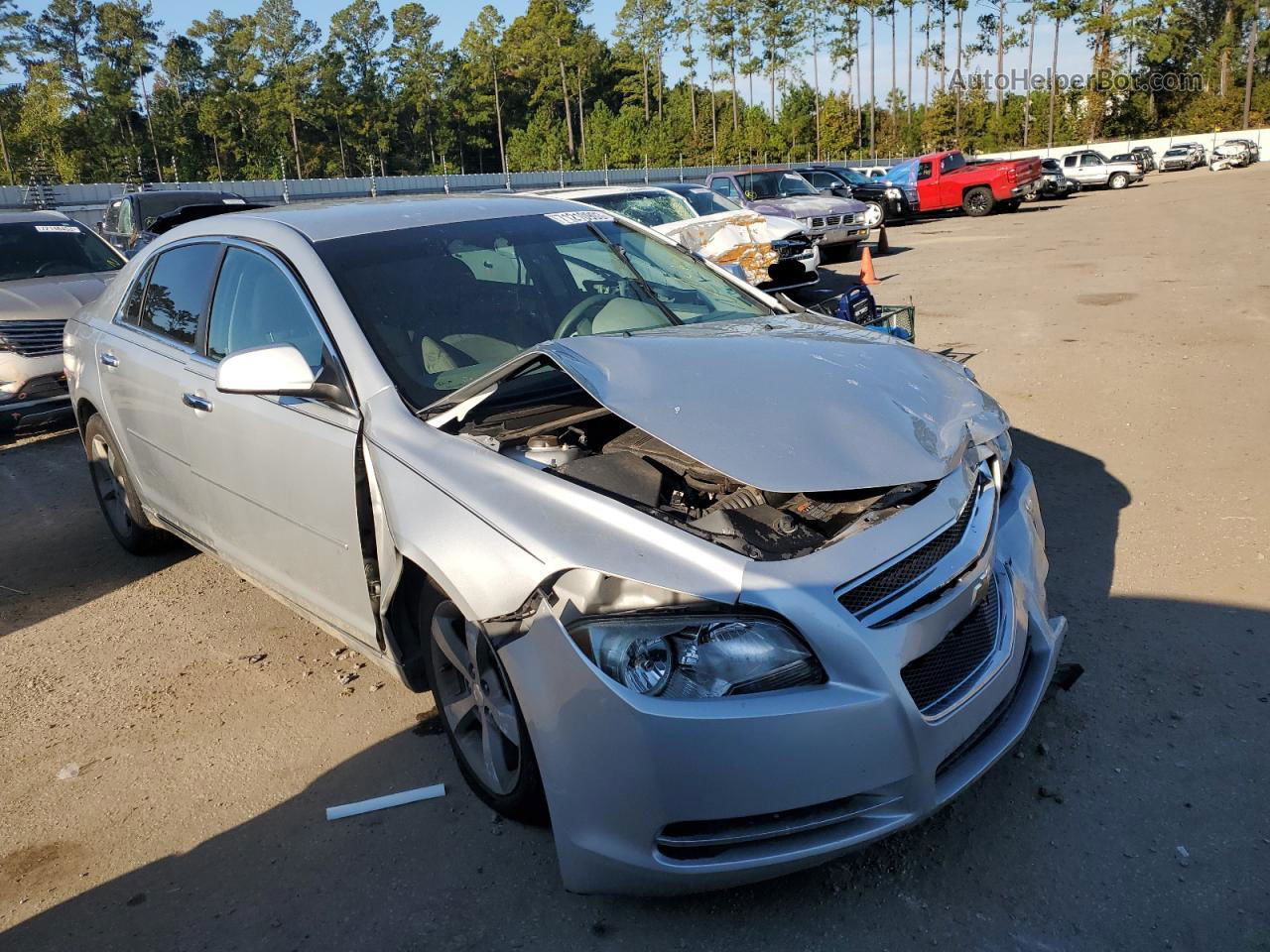 2012 Chevrolet Malibu 1lt Silver vin: 1G1ZC5E07CF159676