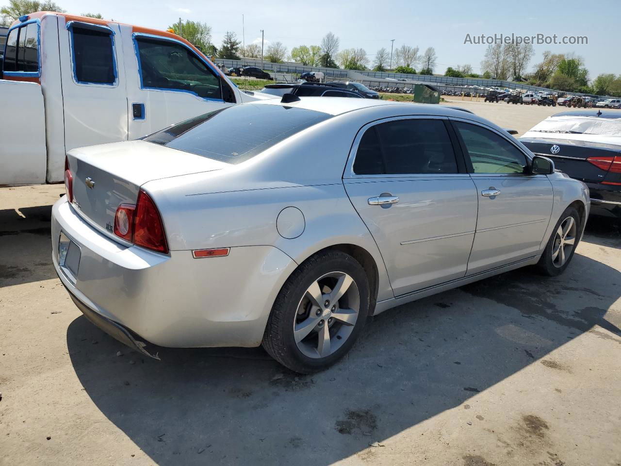 2012 Chevrolet Malibu 1lt Silver vin: 1G1ZC5E07CF204650