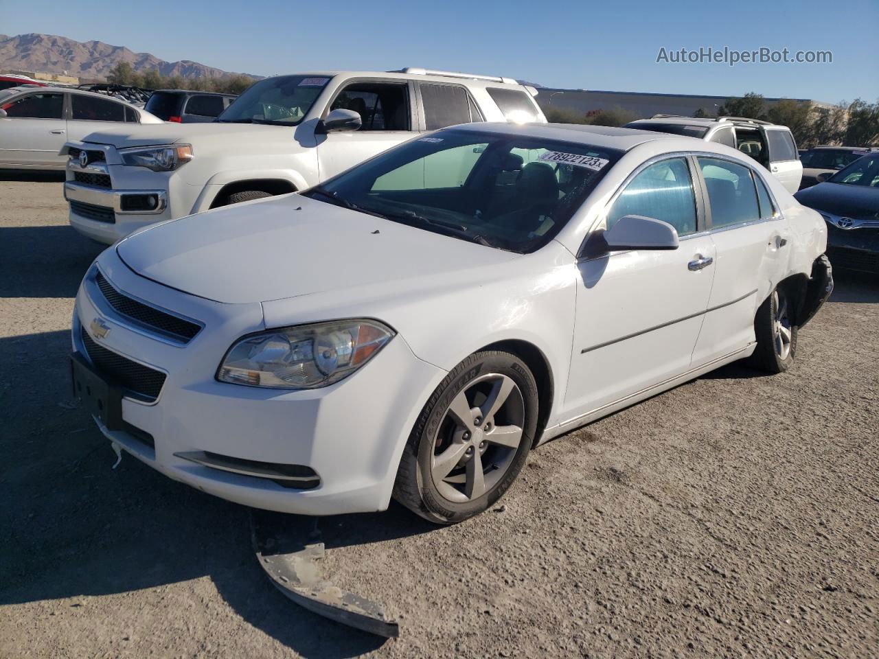 2012 Chevrolet Malibu 1lt White vin: 1G1ZC5E07CF360428