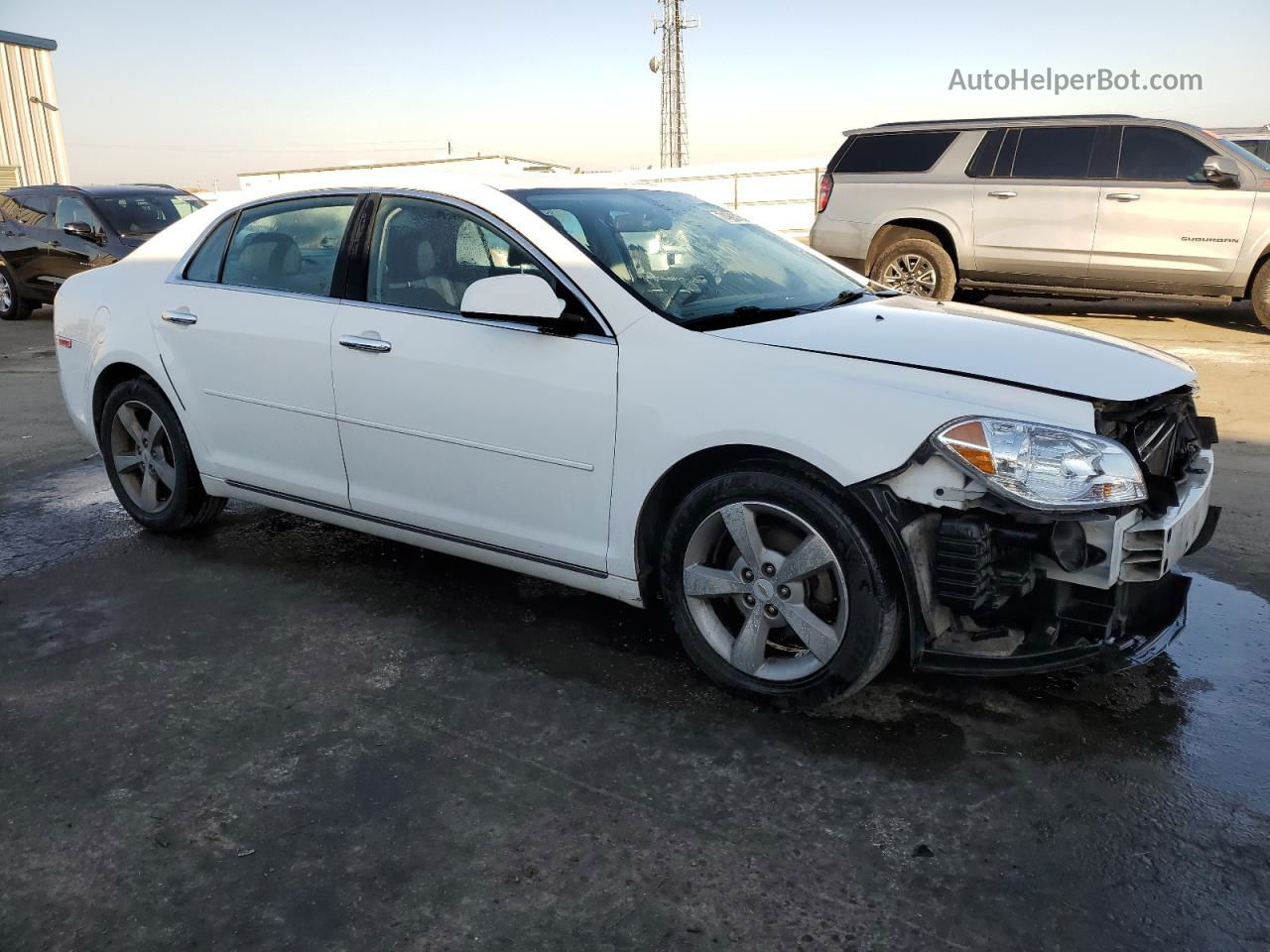 2012 Chevrolet Malibu 1lt White vin: 1G1ZC5E08CF107103