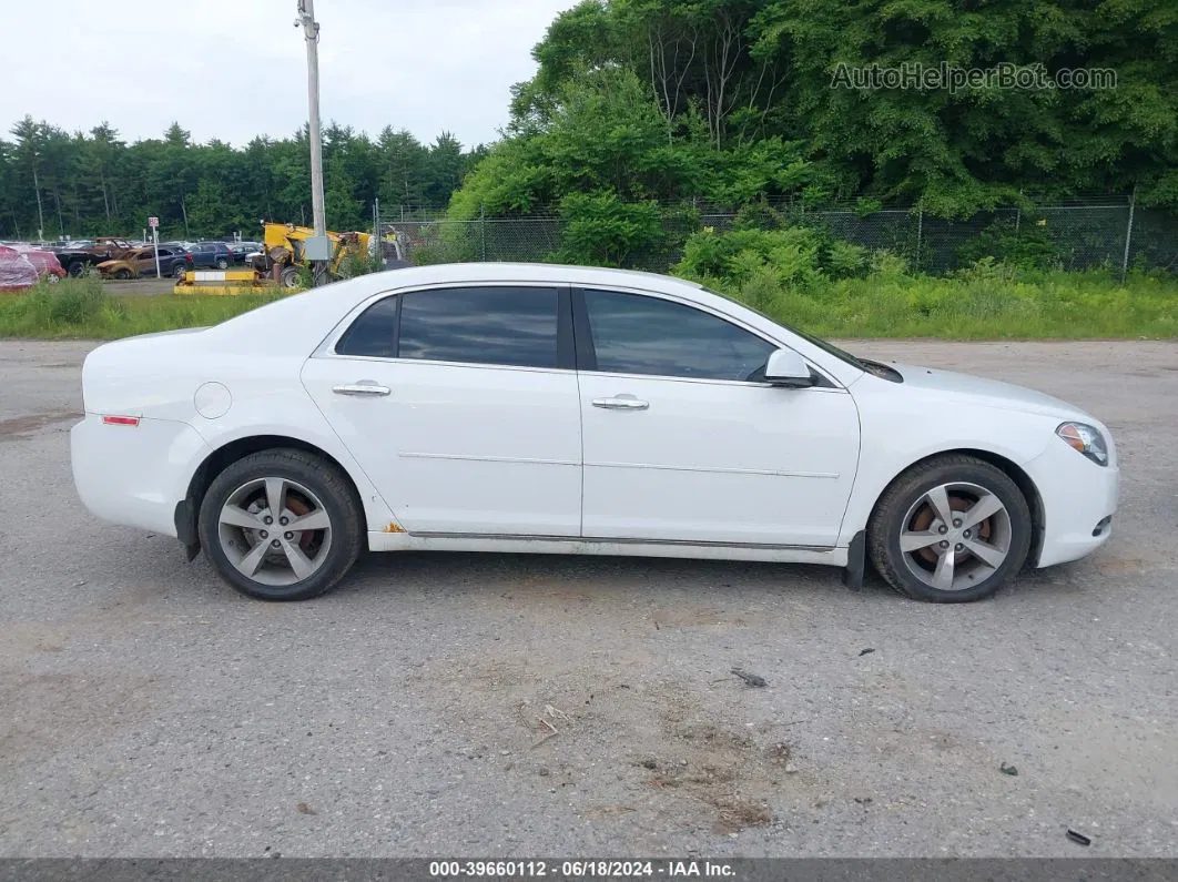 2012 Chevrolet Malibu 1lt White vin: 1G1ZC5E08CF381594