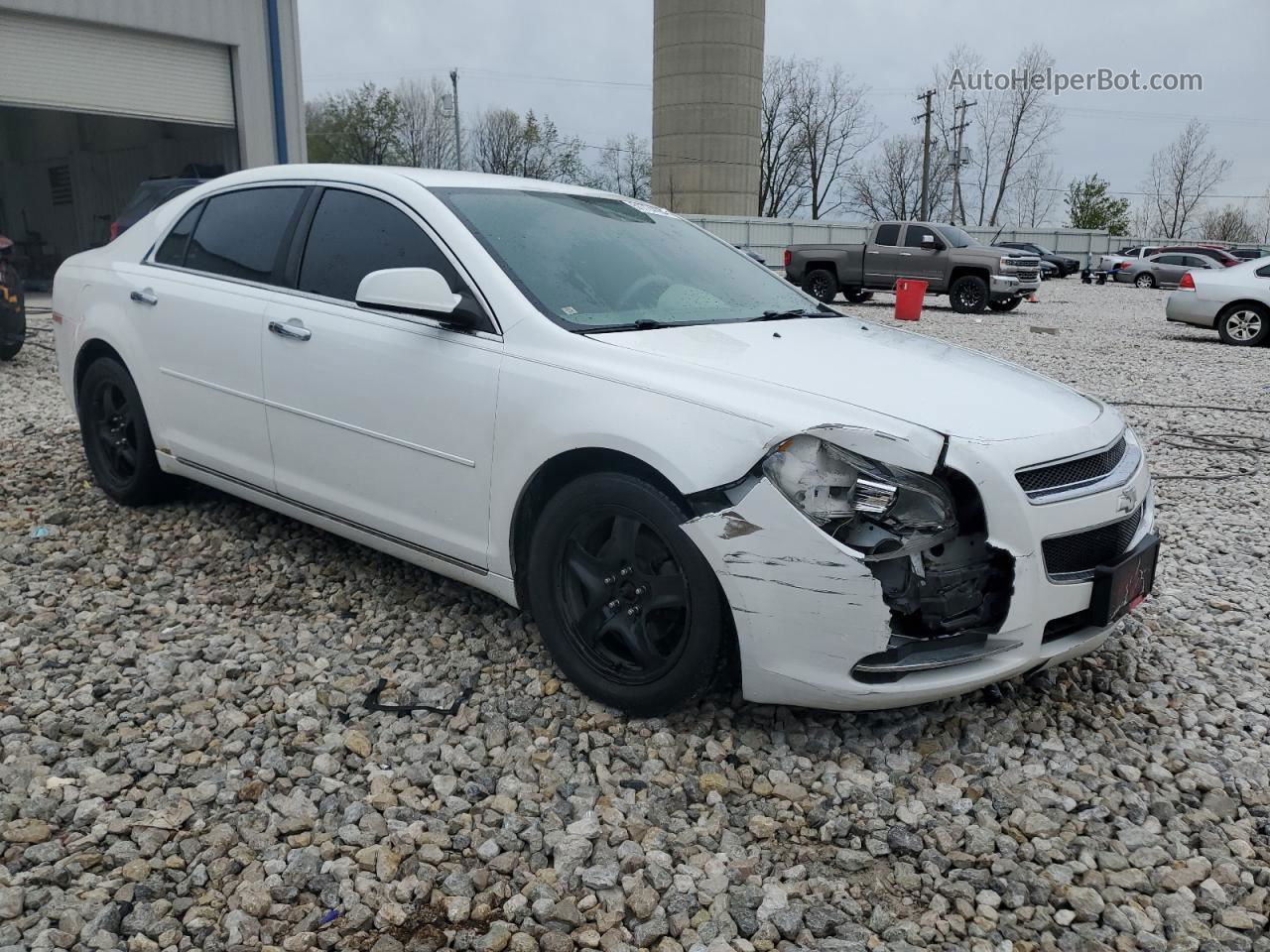 2012 Chevrolet Malibu 1lt White vin: 1G1ZC5E08CF385290