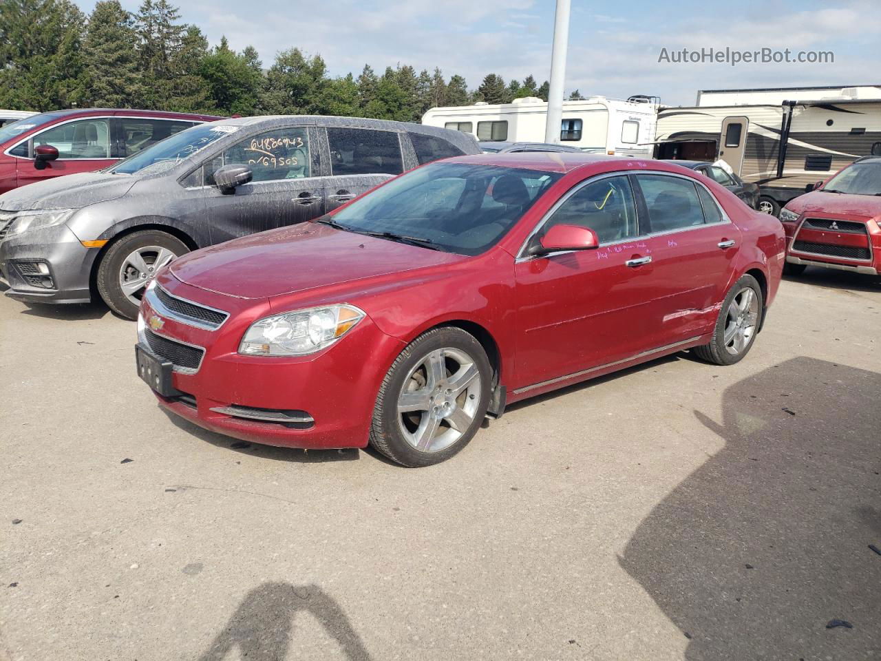 2012 Chevrolet Malibu 1lt Red vin: 1G1ZC5E09CF254045