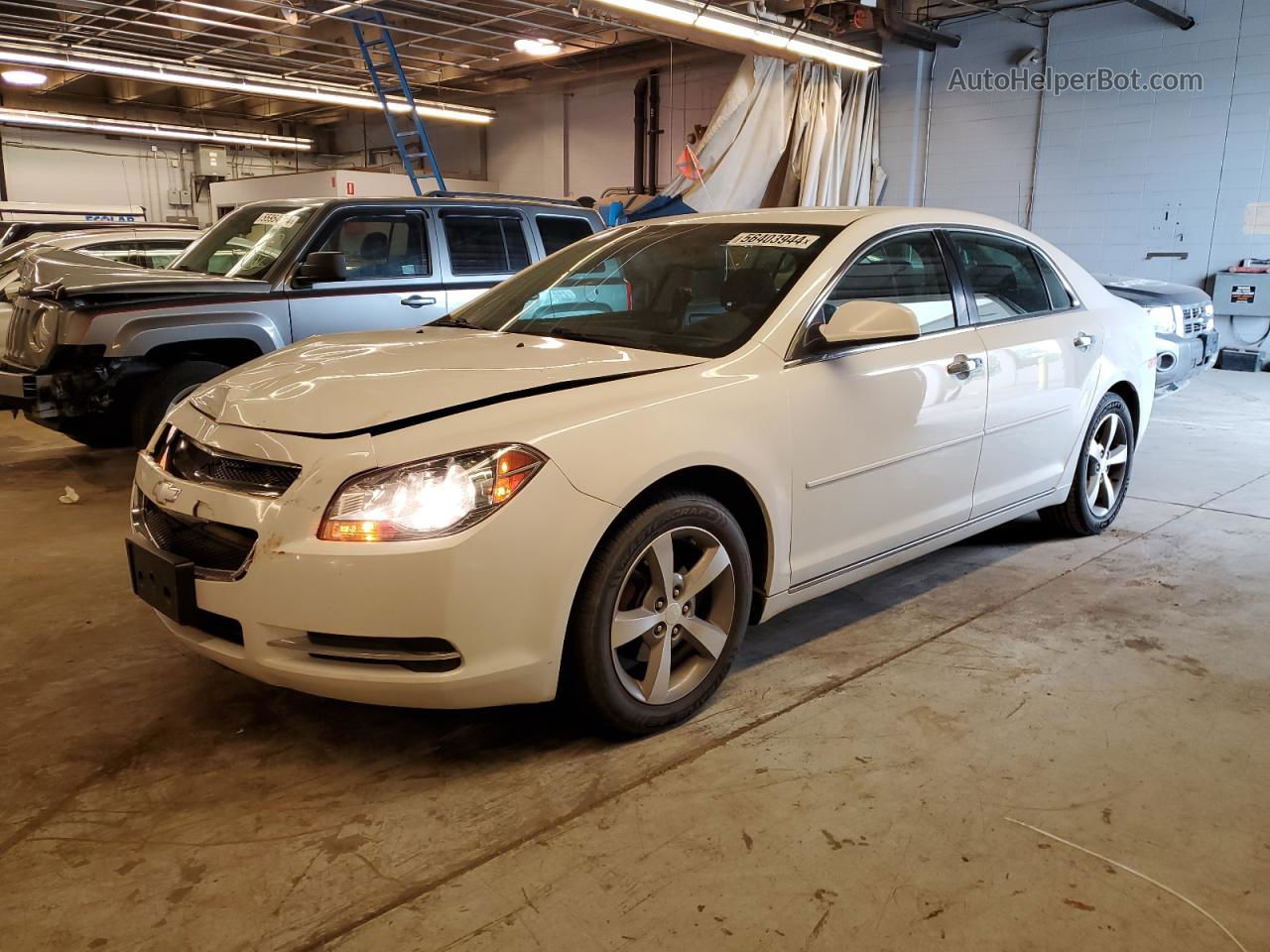 2012 Chevrolet Malibu 1lt White vin: 1G1ZC5E09CF287093