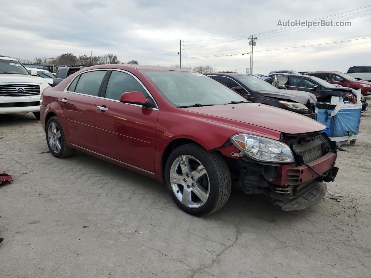 2012 Chevrolet Malibu 1lt Red vin: 1G1ZC5E09CF324319