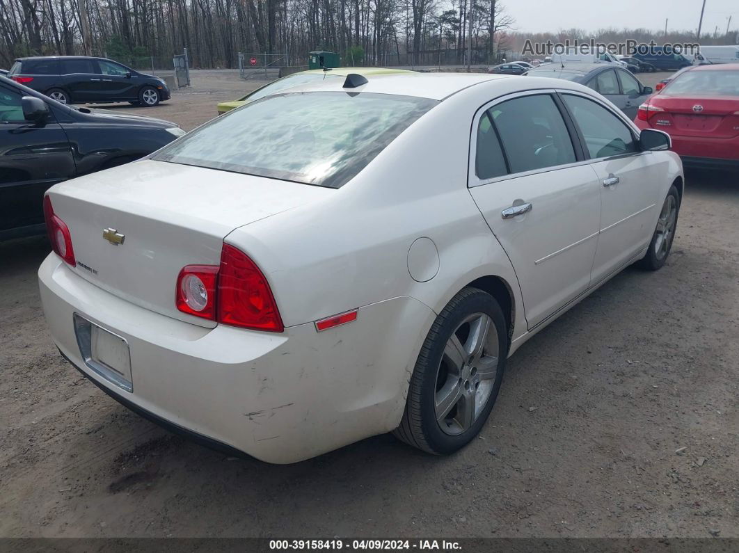 2012 Chevrolet Malibu 1lt White vin: 1G1ZC5E09CF342027