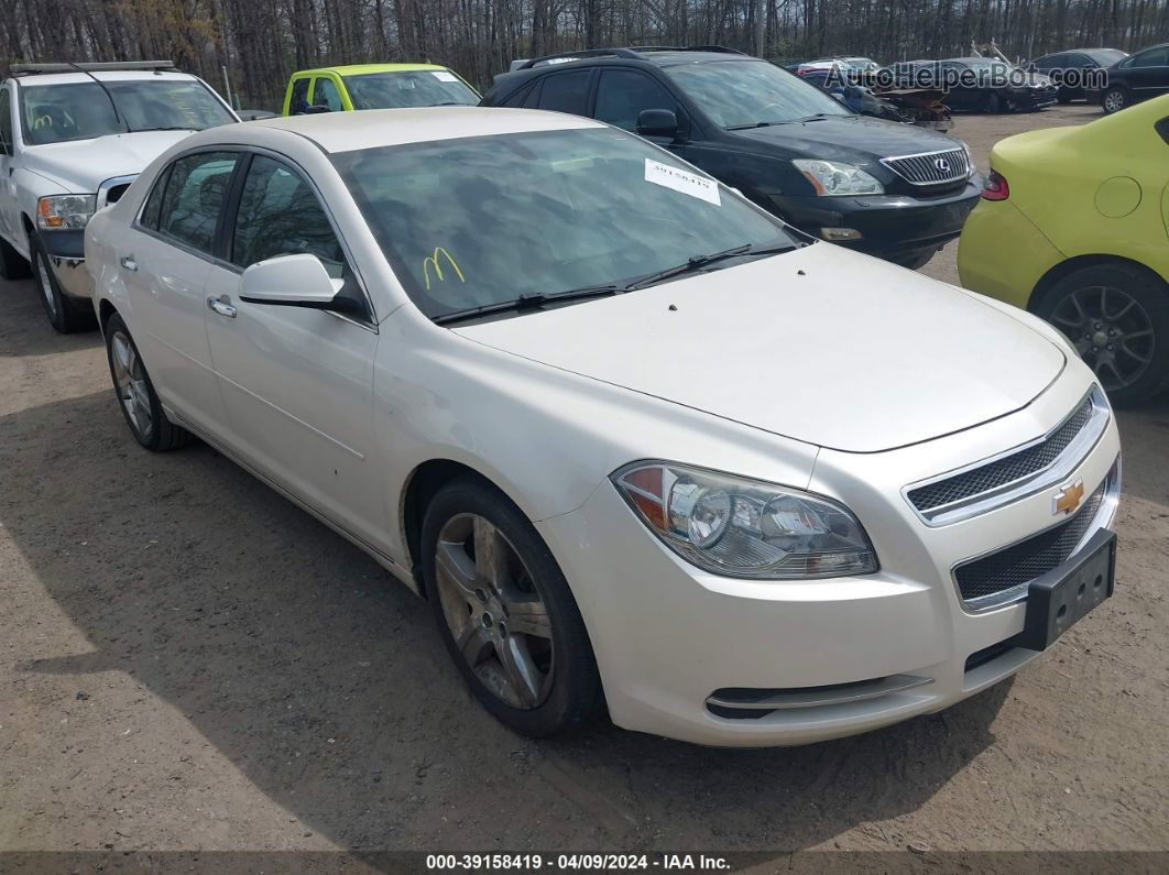 2012 Chevrolet Malibu 1lt White vin: 1G1ZC5E09CF342027