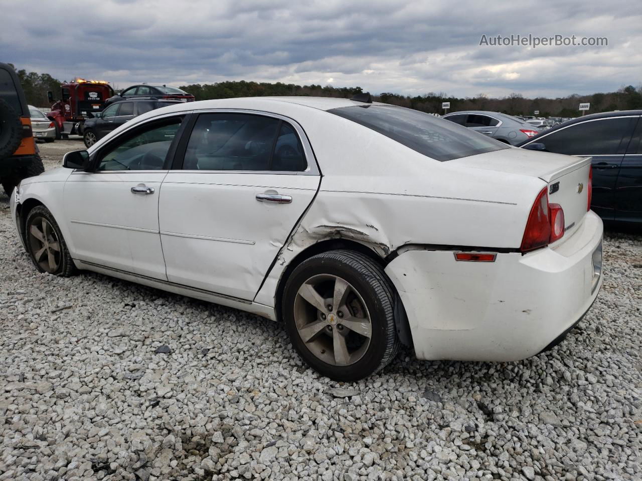 2012 Chevrolet Malibu 1lt White vin: 1G1ZC5E0XCF110133