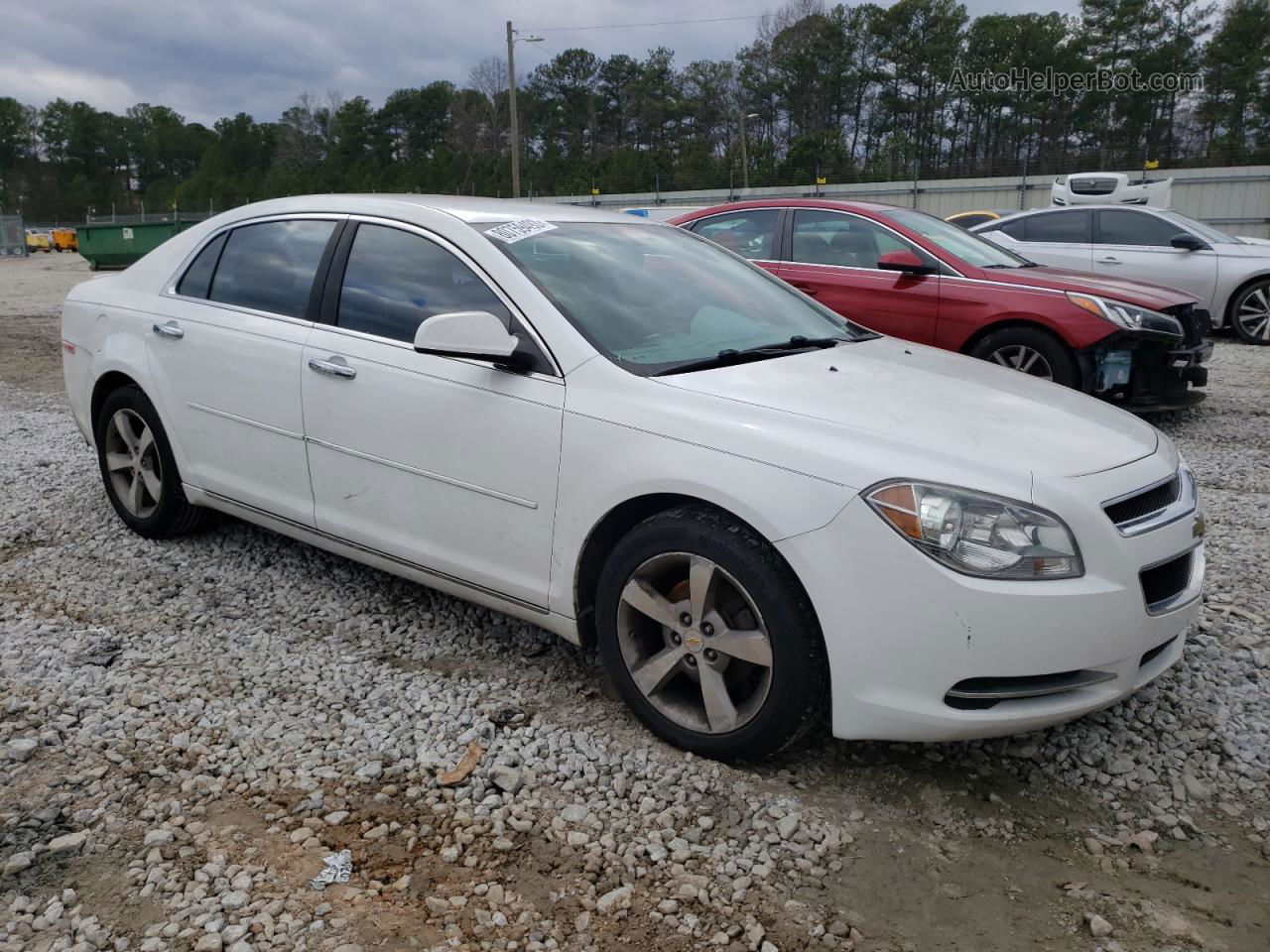 2012 Chevrolet Malibu 1lt White vin: 1G1ZC5E0XCF110133