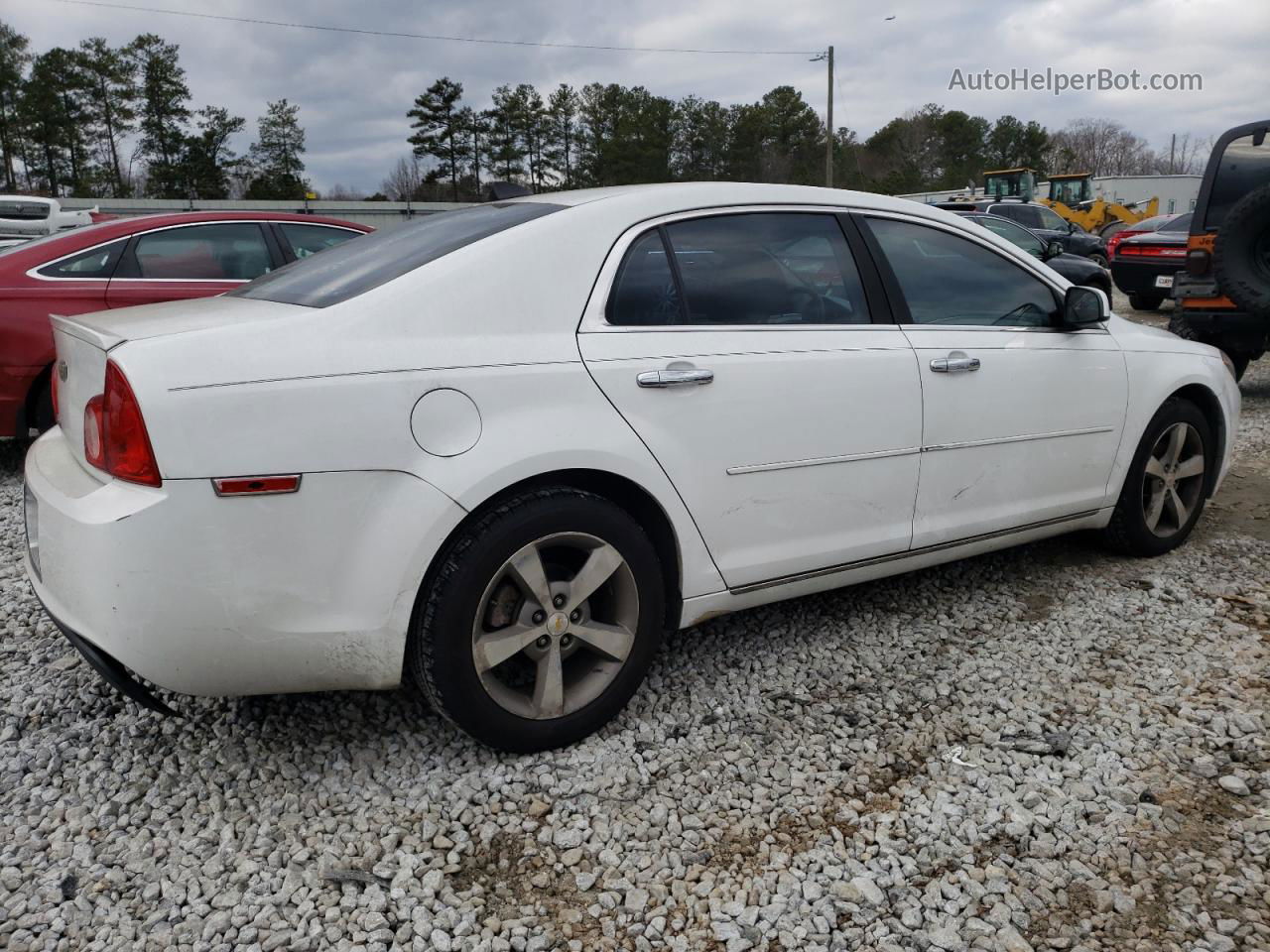 2012 Chevrolet Malibu 1lt White vin: 1G1ZC5E0XCF110133