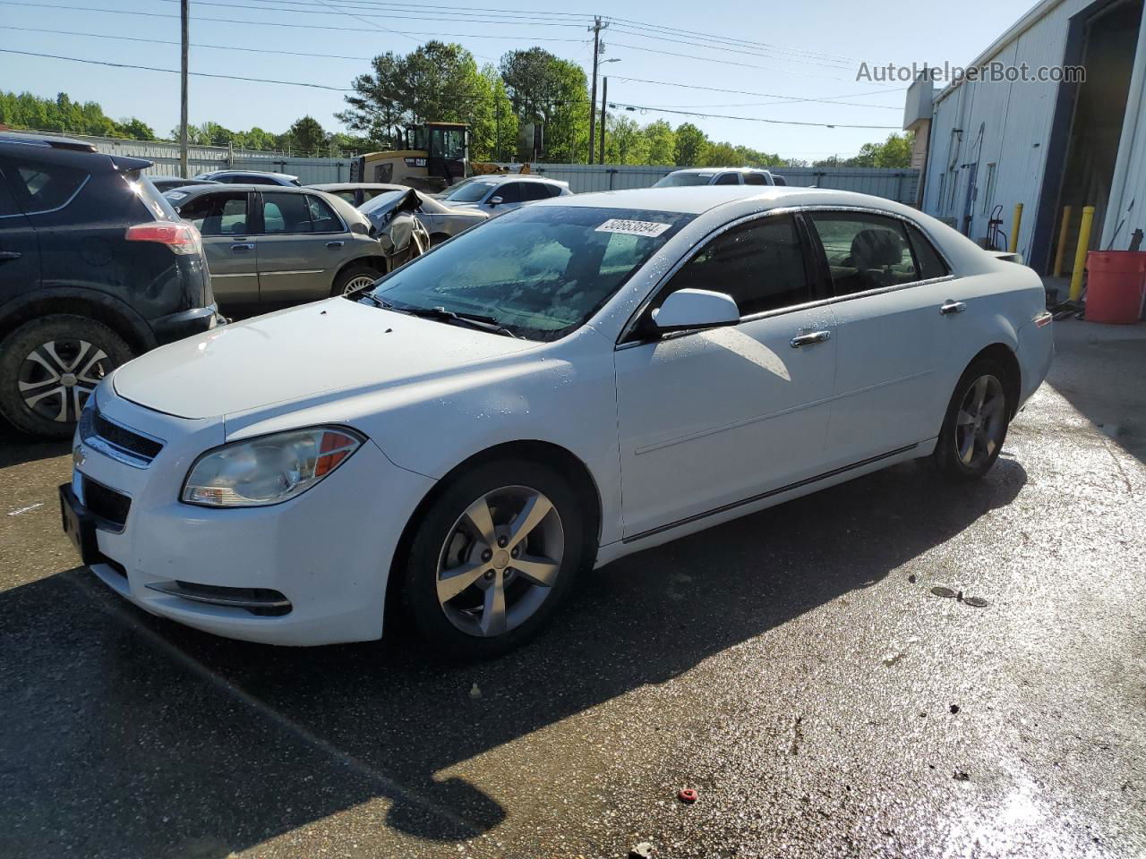 2012 Chevrolet Malibu 1lt White vin: 1G1ZC5E0XCF175483