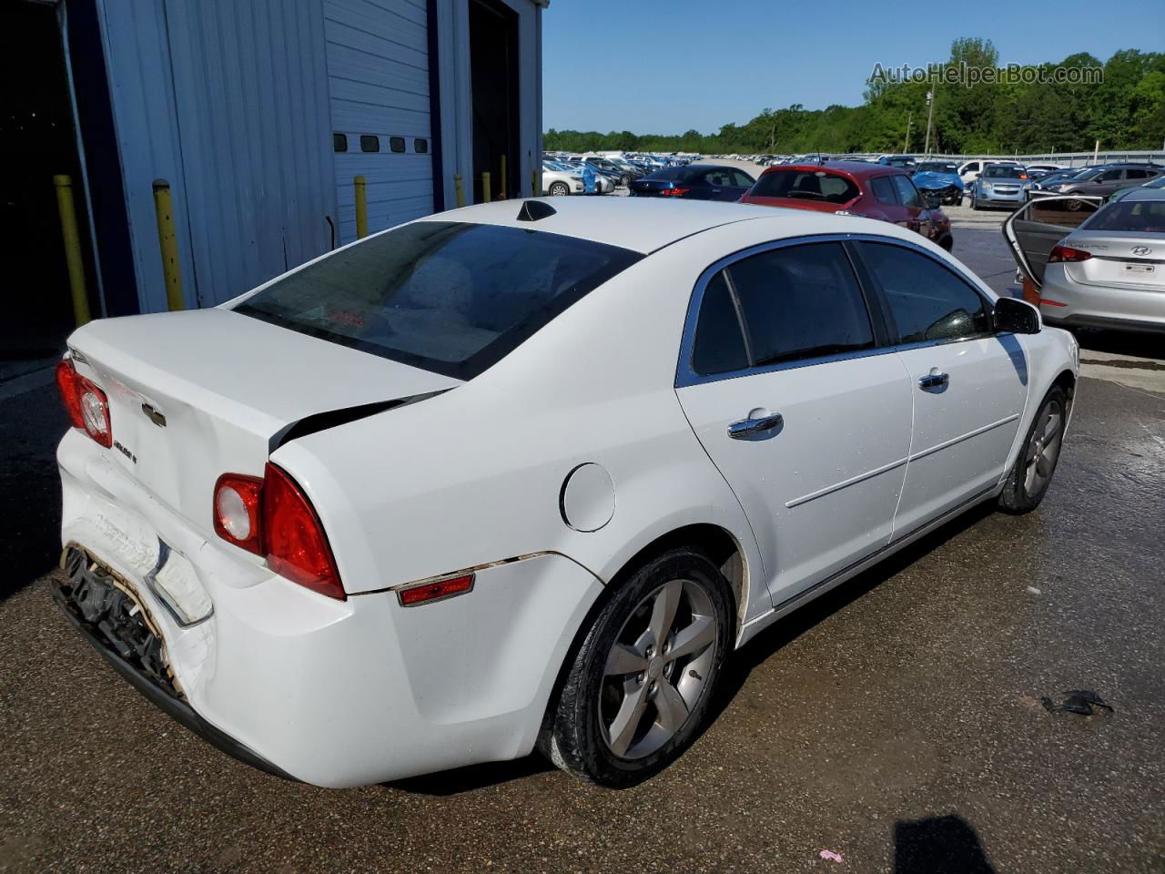 2012 Chevrolet Malibu 1lt White vin: 1G1ZC5E0XCF175483