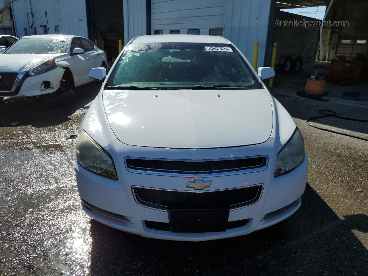 2012 Chevrolet Malibu 1lt White vin: 1G1ZC5E0XCF175483