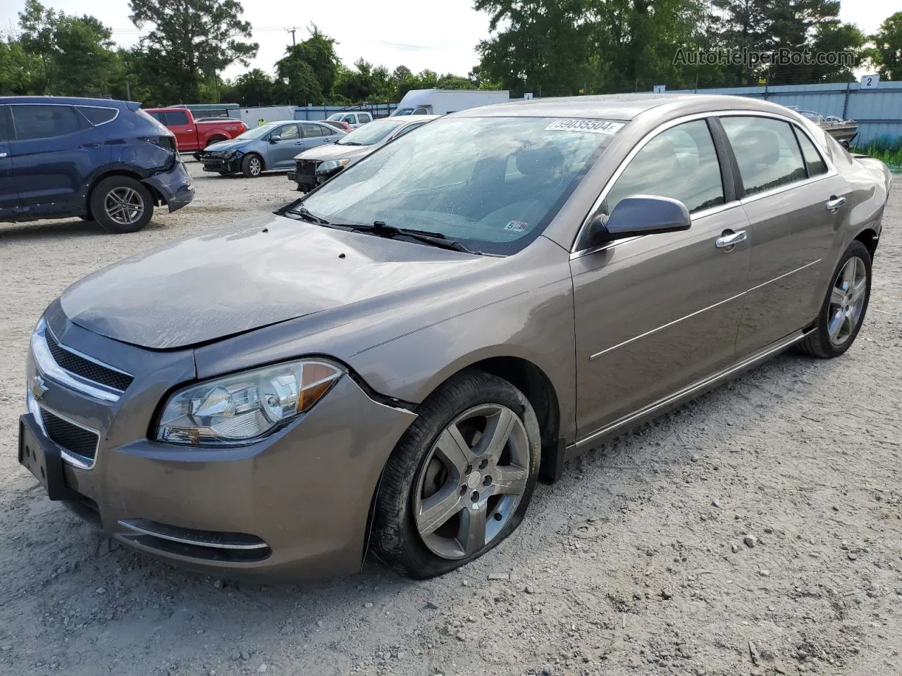 2012 Chevrolet Malibu 1lt Коричневый vin: 1G1ZC5E0XCF198052