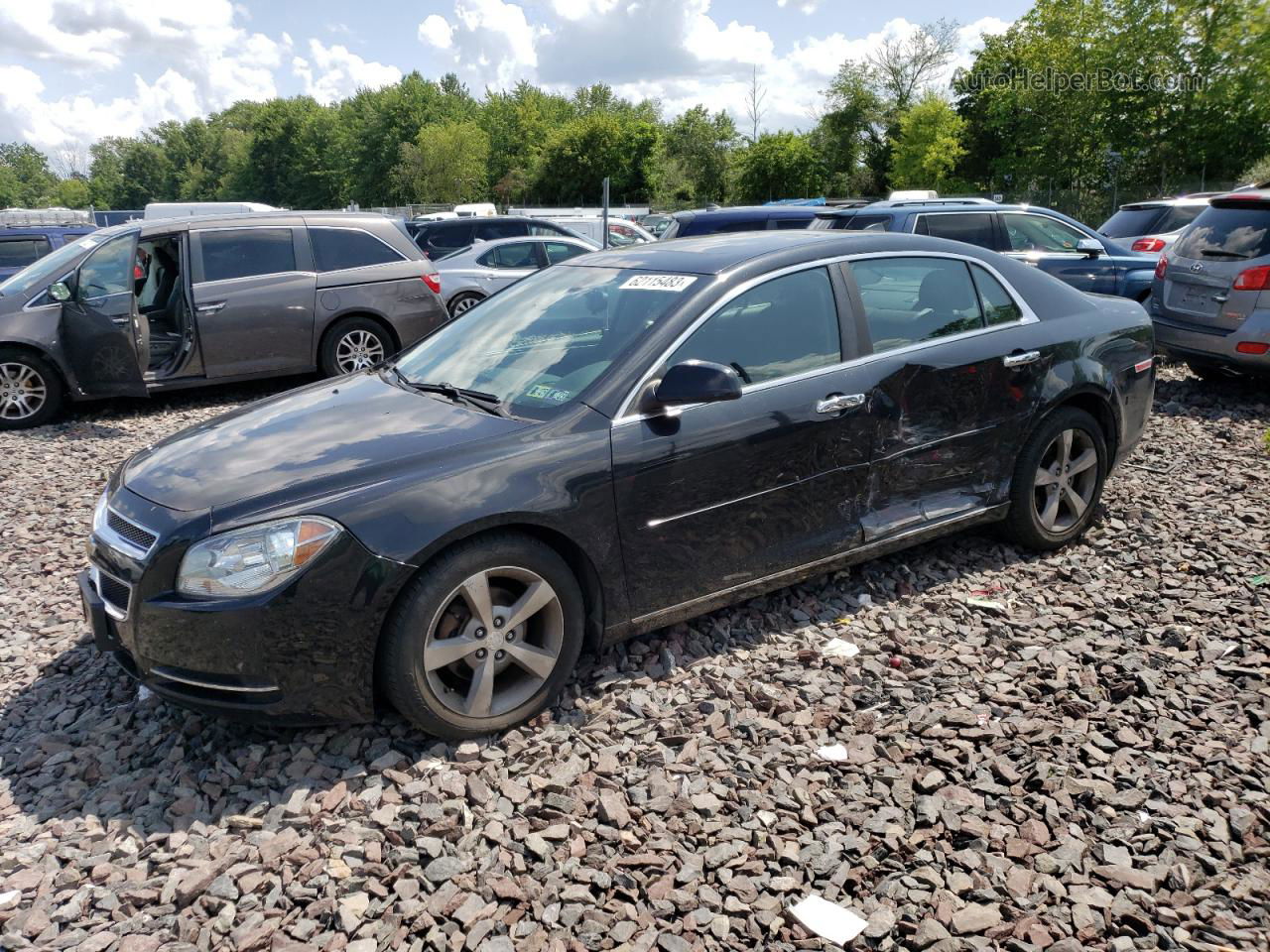 2012 Chevrolet Malibu 1lt Black vin: 1G1ZC5E0XCF347236