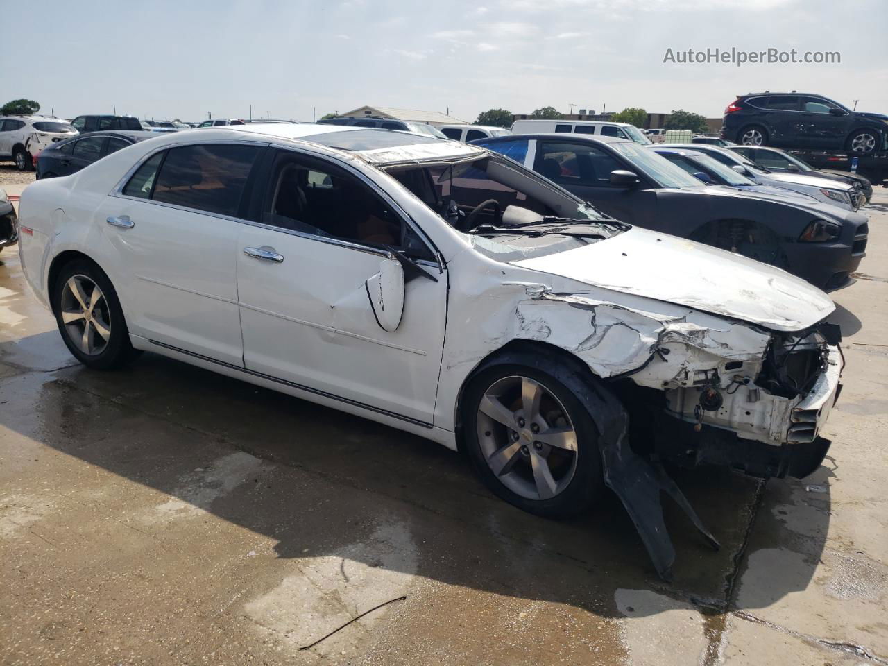 2012 Chevrolet Malibu 1lt White vin: 1G1ZC5EU4CF133605