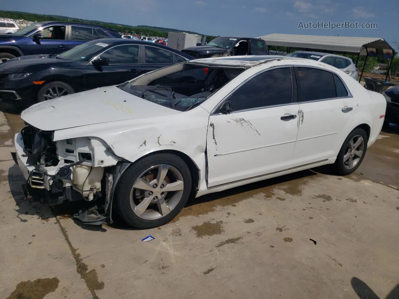 2012 Chevrolet Malibu 1lt Белый vin: 1G1ZC5EU4CF133605