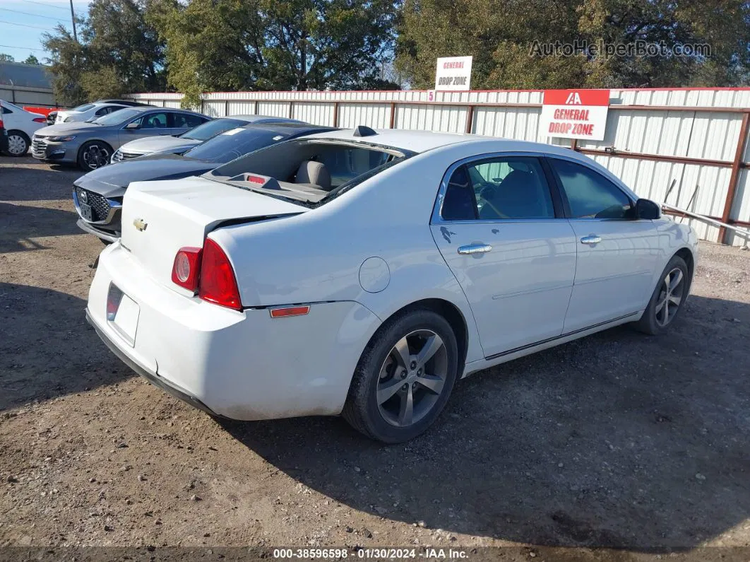 2012 Chevrolet Malibu 1lt White vin: 1G1ZC5EU4CF266851