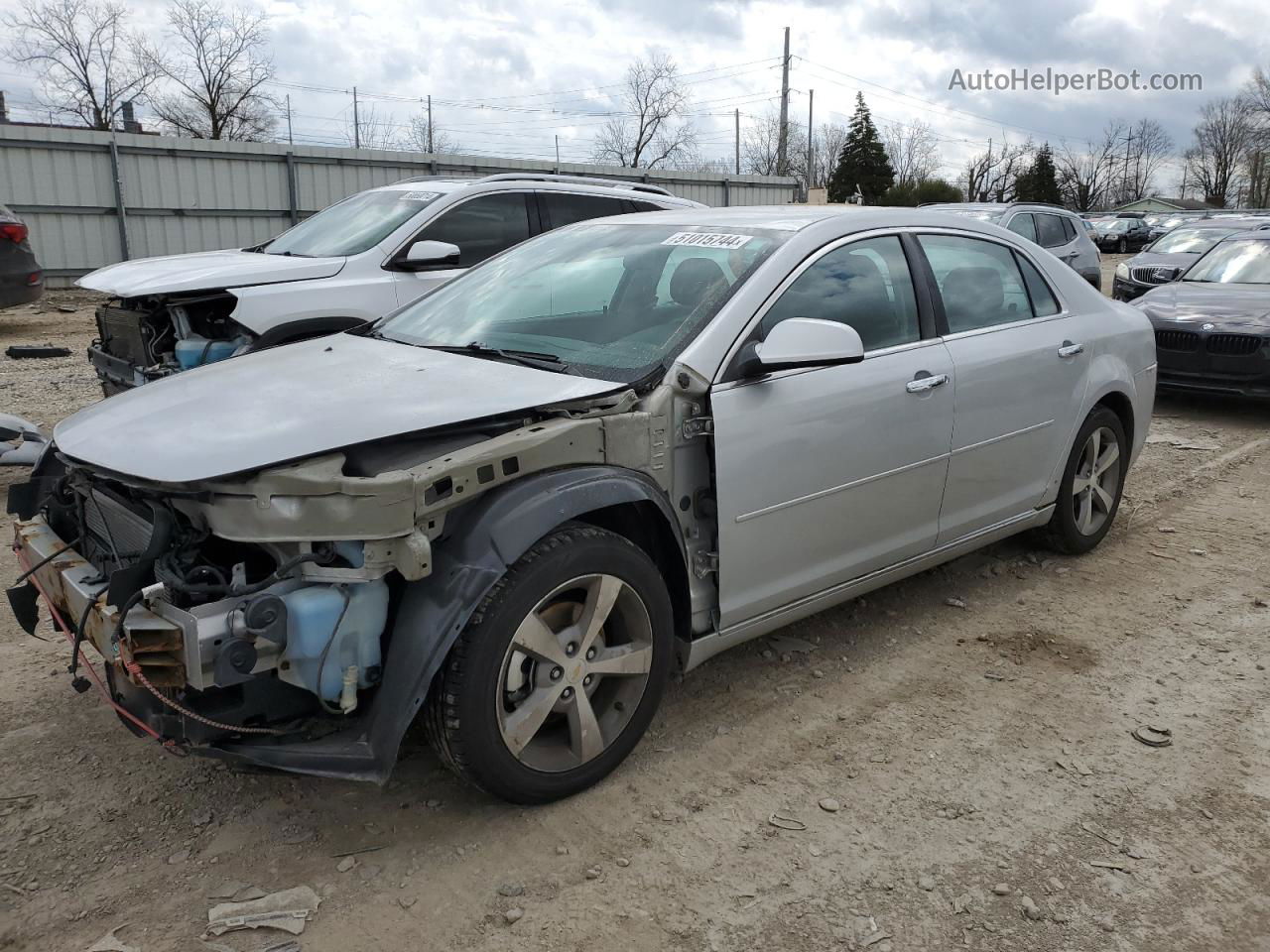 2012 Chevrolet Malibu 1lt Silver vin: 1G1ZC5EU5CF262646