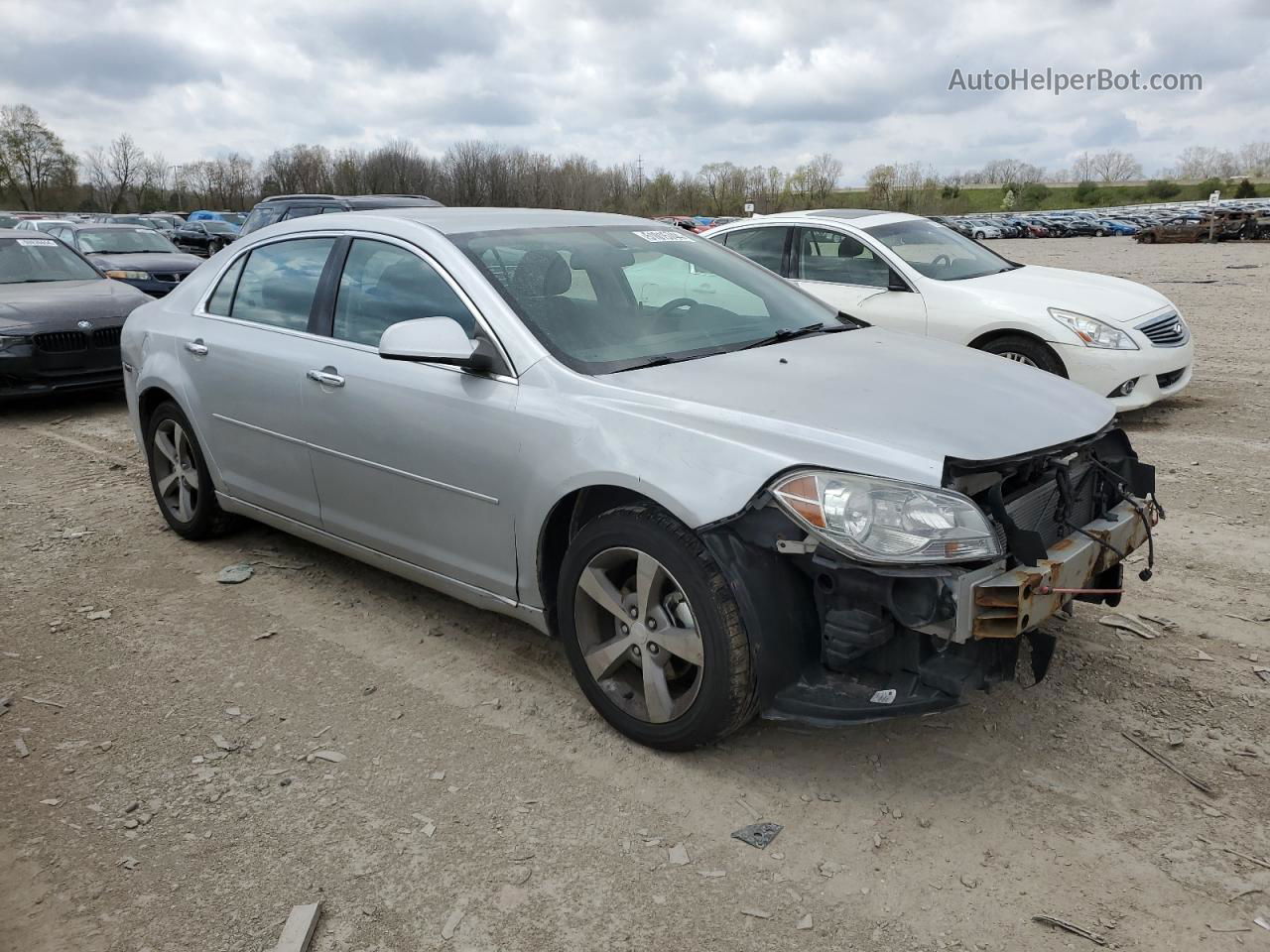 2012 Chevrolet Malibu 1lt Silver vin: 1G1ZC5EU5CF262646