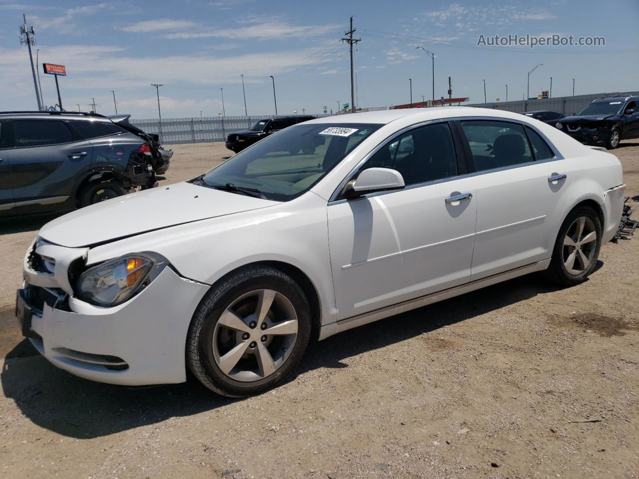 2012 Chevrolet Malibu 1lt Белый vin: 1G1ZC5EU6CF390765