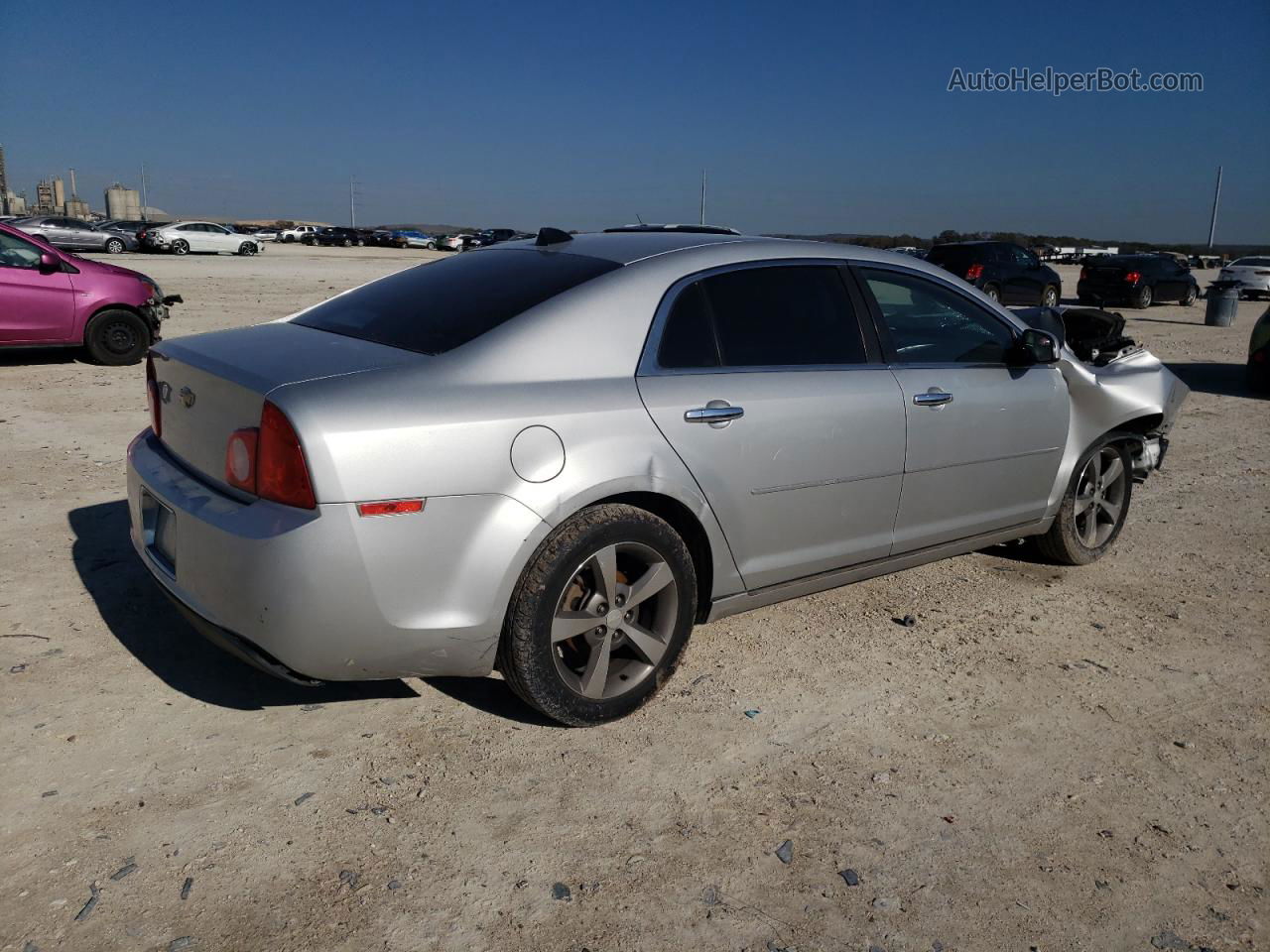 2012 Chevrolet Malibu 1lt Silver vin: 1G1ZC5EU7CF351750