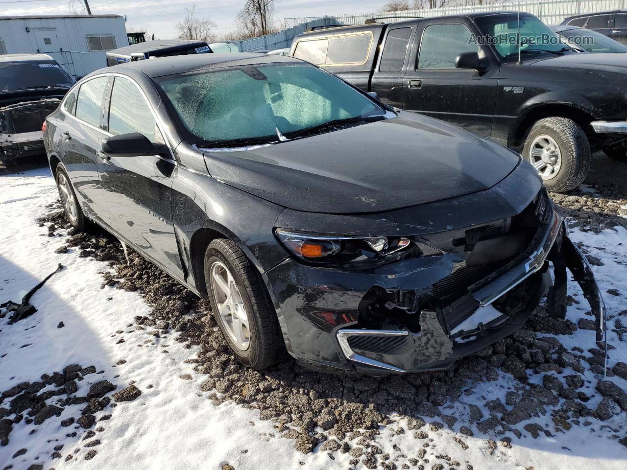 2018 Chevrolet Malibu Ls Black vin: 1G1ZC5ST0JF153908