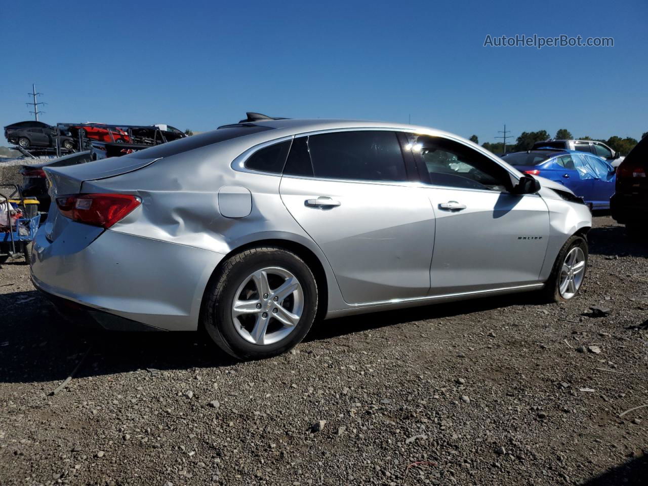 2021 Chevrolet Malibu Ls Silver vin: 1G1ZC5ST1MF033572