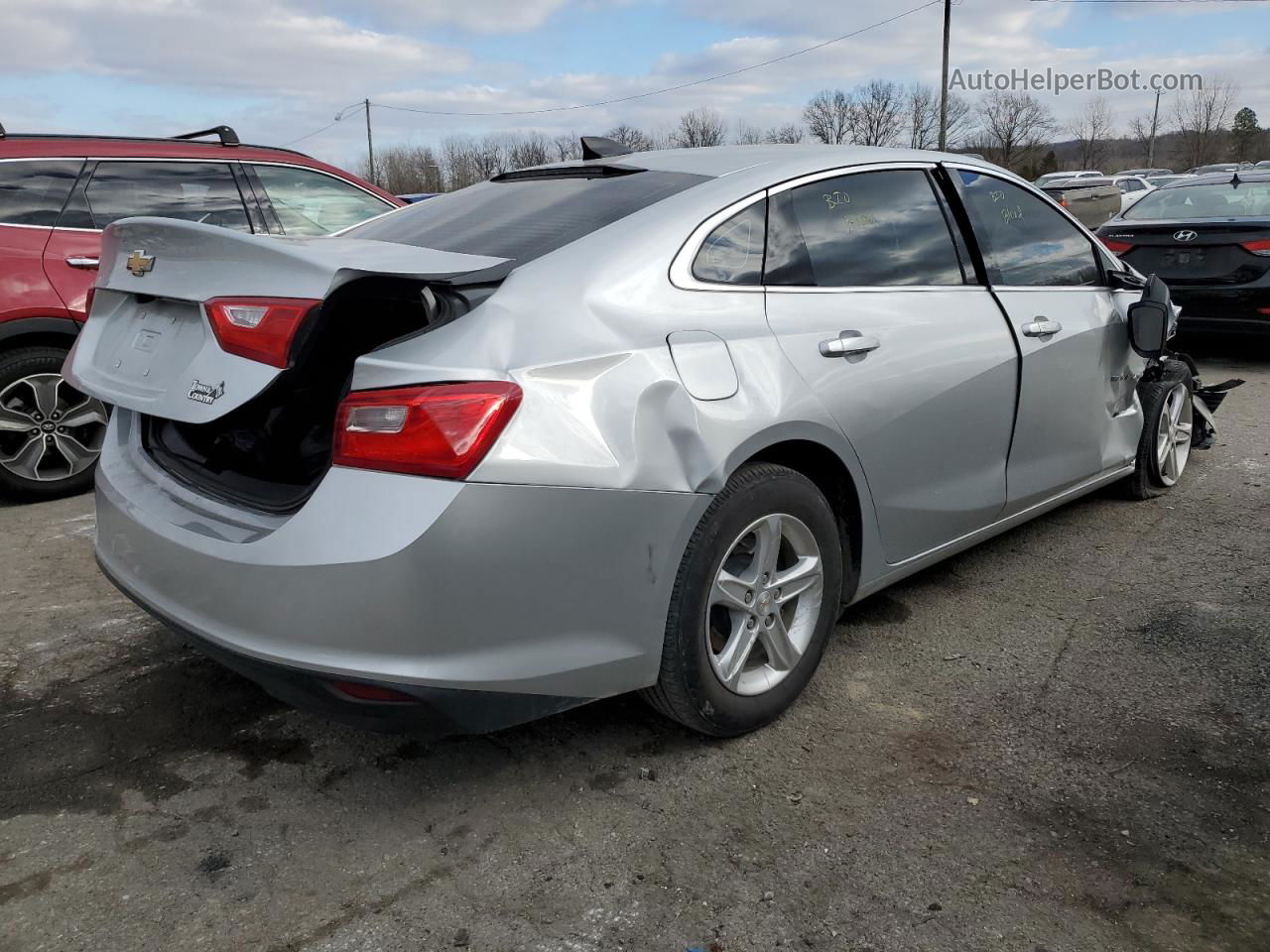 2021 Chevrolet Malibu Ls Silver vin: 1G1ZC5ST1MF038576