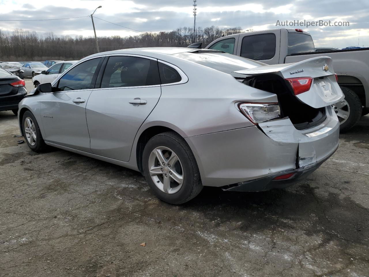 2021 Chevrolet Malibu Ls Silver vin: 1G1ZC5ST1MF038576