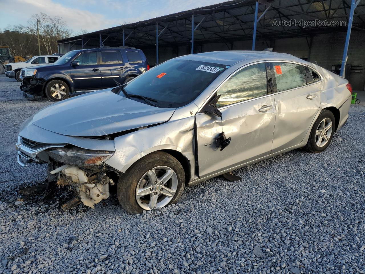 2021 Chevrolet Malibu Ls Silver vin: 1G1ZC5ST2MF004985