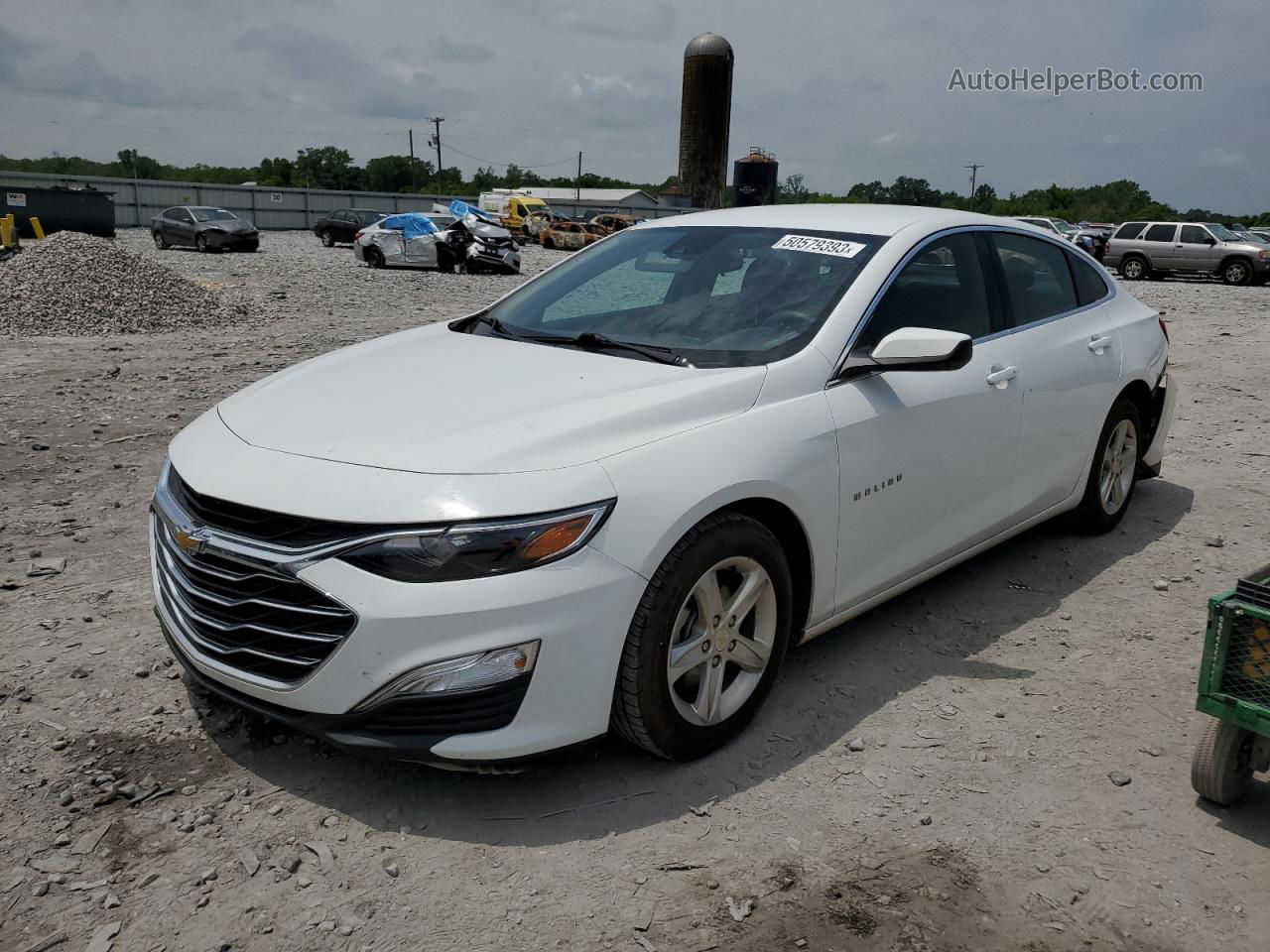 2021 Chevrolet Malibu Ls Белый vin: 1G1ZC5ST2MF087155