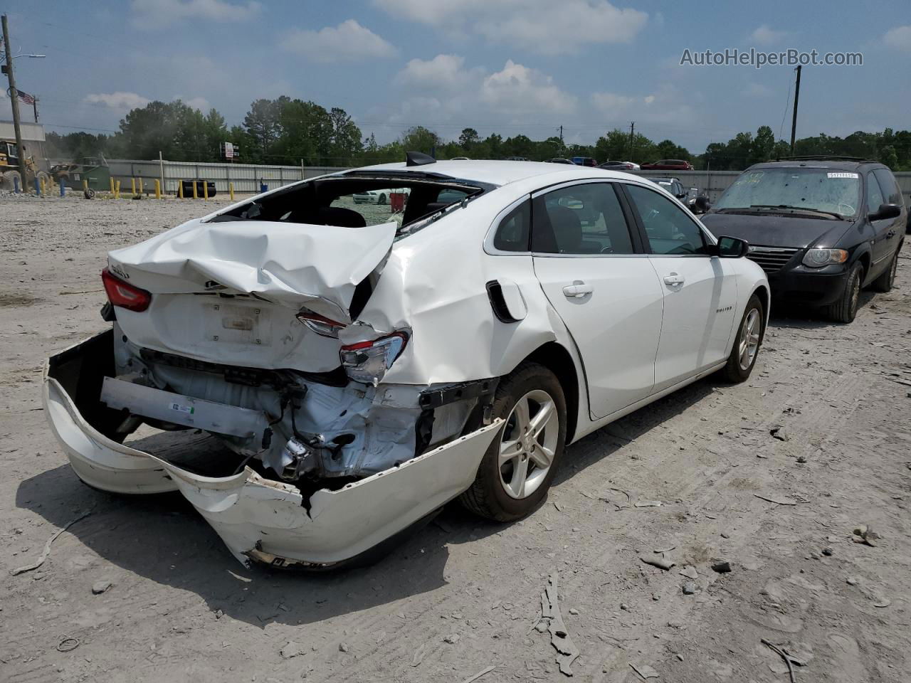 2021 Chevrolet Malibu Ls Белый vin: 1G1ZC5ST2MF087155