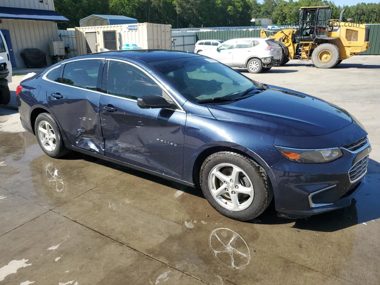 2017 Chevrolet Malibu Ls Синий vin: 1G1ZC5ST5HF171248