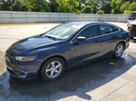 2017 Chevrolet Malibu Ls Синий vin: 1G1ZC5ST5HF171248