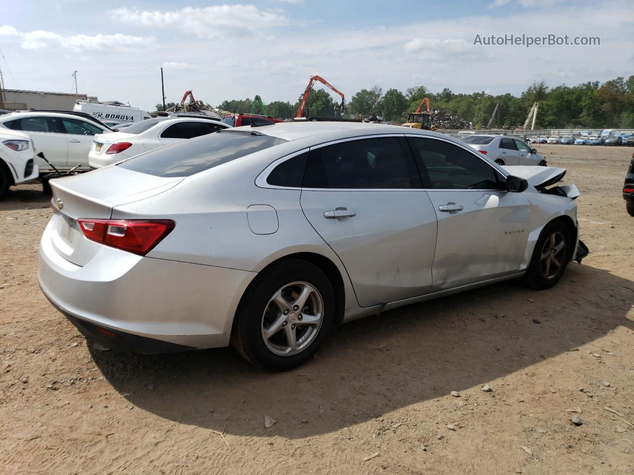 2017 Chevrolet Malibu Ls Silver vin: 1G1ZC5ST5HF264688