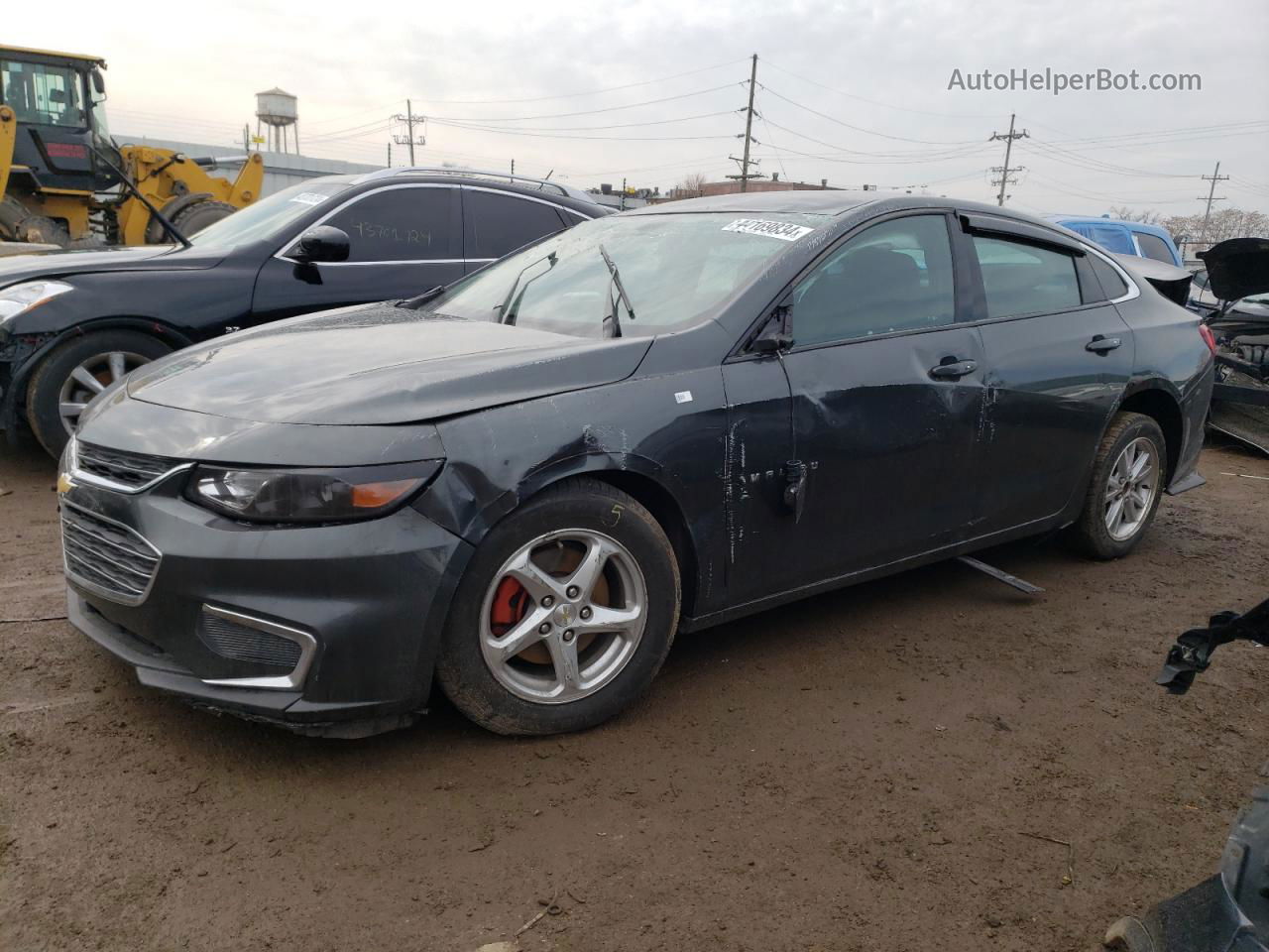 2018 Chevrolet Malibu Ls Gray vin: 1G1ZC5ST5JF164225