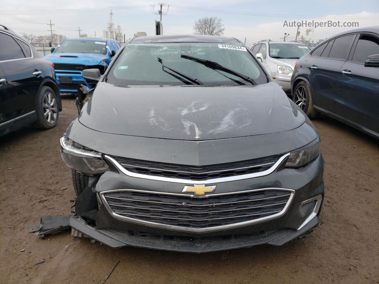 2018 Chevrolet Malibu Ls Gray vin: 1G1ZC5ST5JF164225