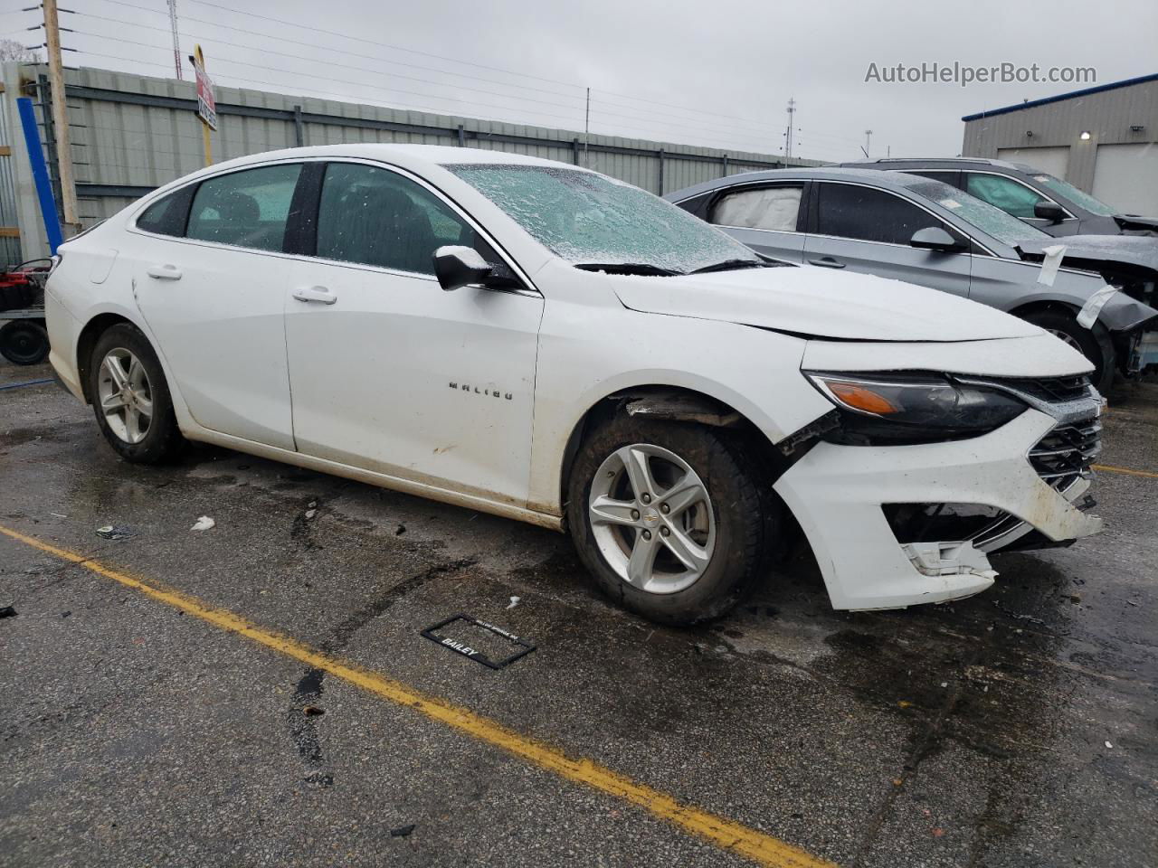 2021 Chevrolet Malibu Ls White vin: 1G1ZC5ST6MF087630