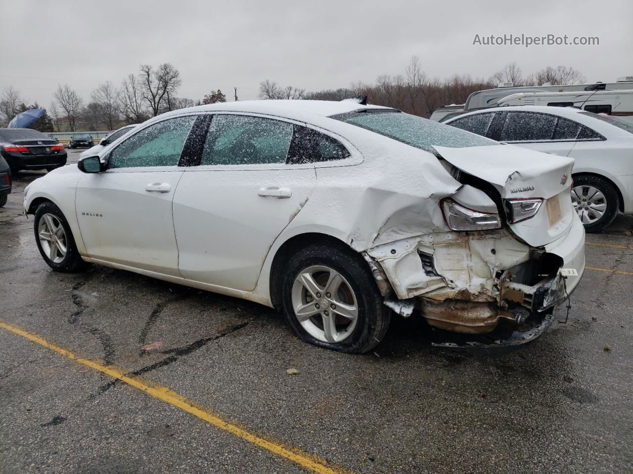 2021 Chevrolet Malibu Ls White vin: 1G1ZC5ST6MF087630