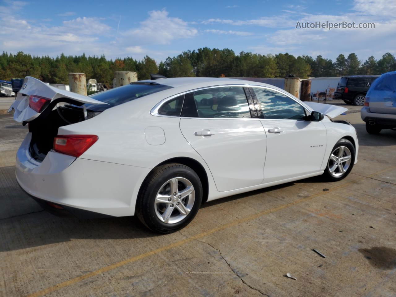 2021 Chevrolet Malibu Ls White vin: 1G1ZC5ST6MF088356