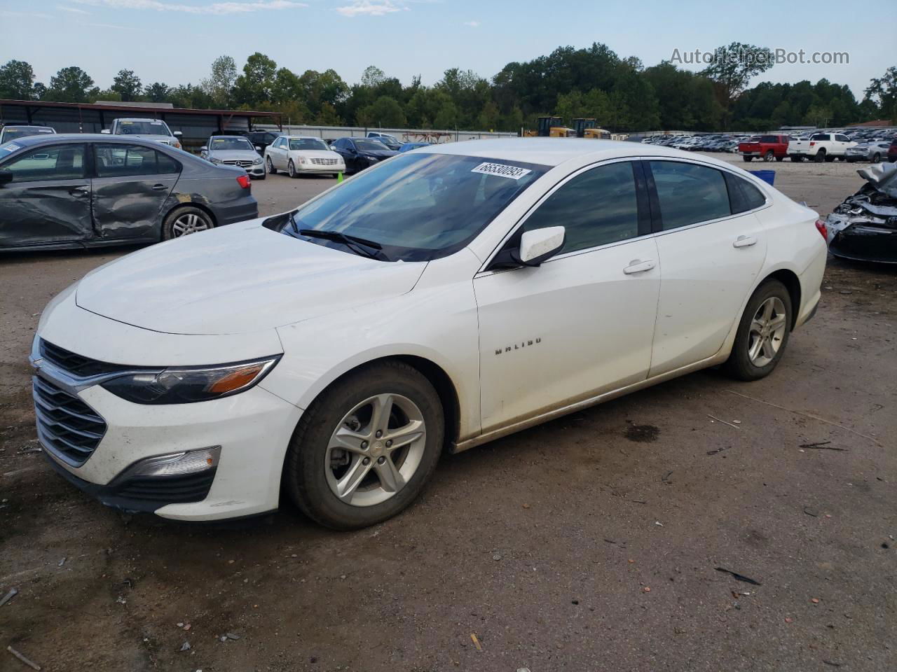 2021 Chevrolet Malibu Ls White vin: 1G1ZC5ST7MF088012