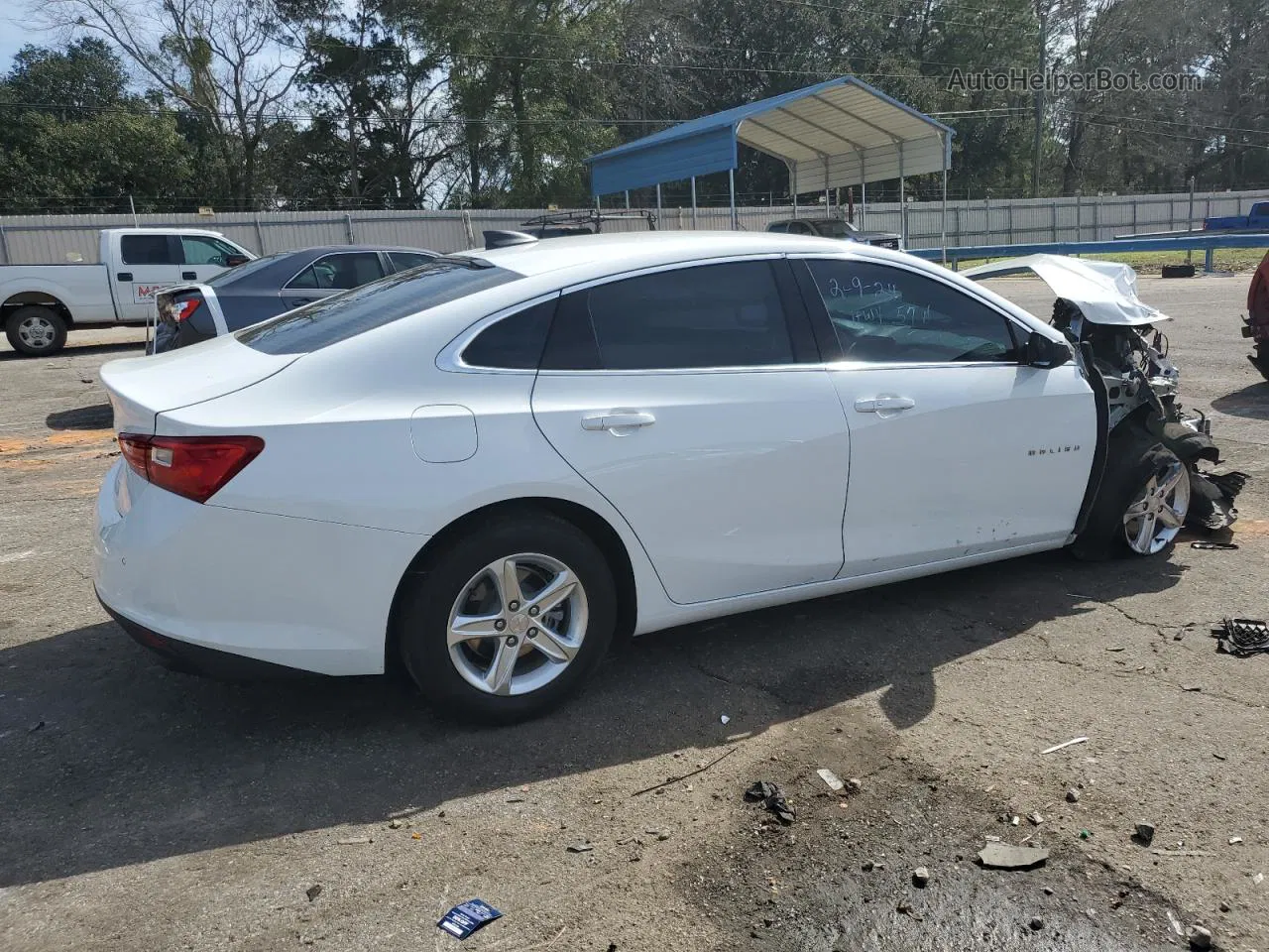 2021 Chevrolet Malibu Ls White vin: 1G1ZC5ST7MF089564