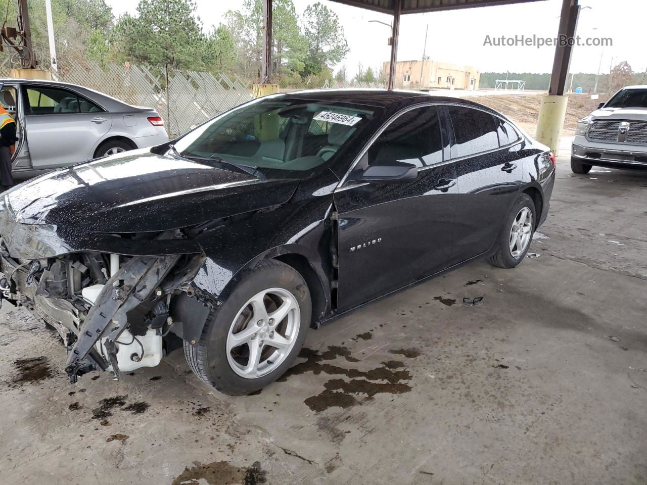 2017 Chevrolet Malibu Ls Черный vin: 1G1ZC5ST8HF101775