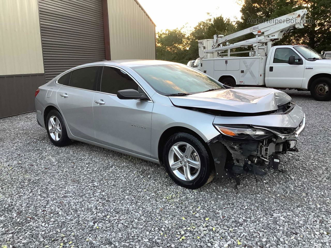 2021 Chevrolet Malibu Ls Silver vin: 1G1ZC5ST8MF002089