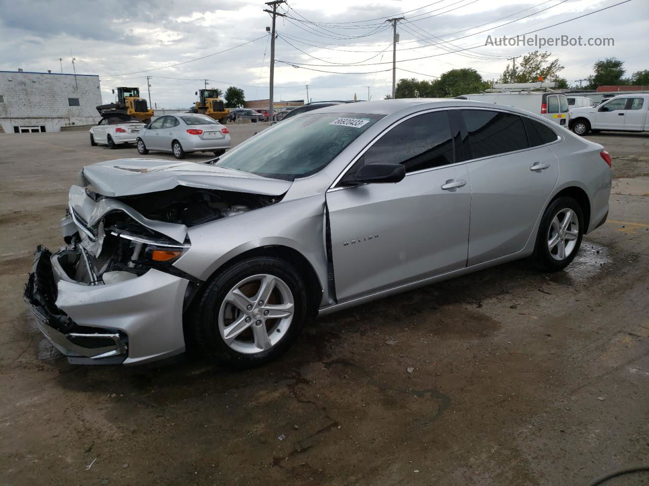 2018 Chevrolet Malibu Ls Silver vin: 1G1ZC5ST9JF119191