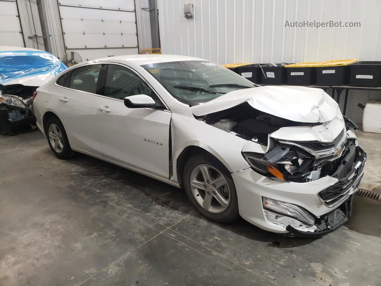 2021 Chevrolet Malibu Ls White vin: 1G1ZC5ST9MF087203