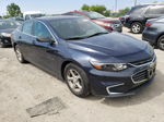 2017 Chevrolet Malibu Ls Синий vin: 1G1ZC5STXHF116360