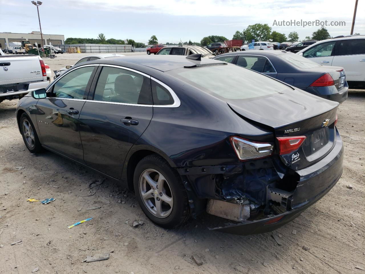 2017 Chevrolet Malibu Ls Синий vin: 1G1ZC5STXHF116360