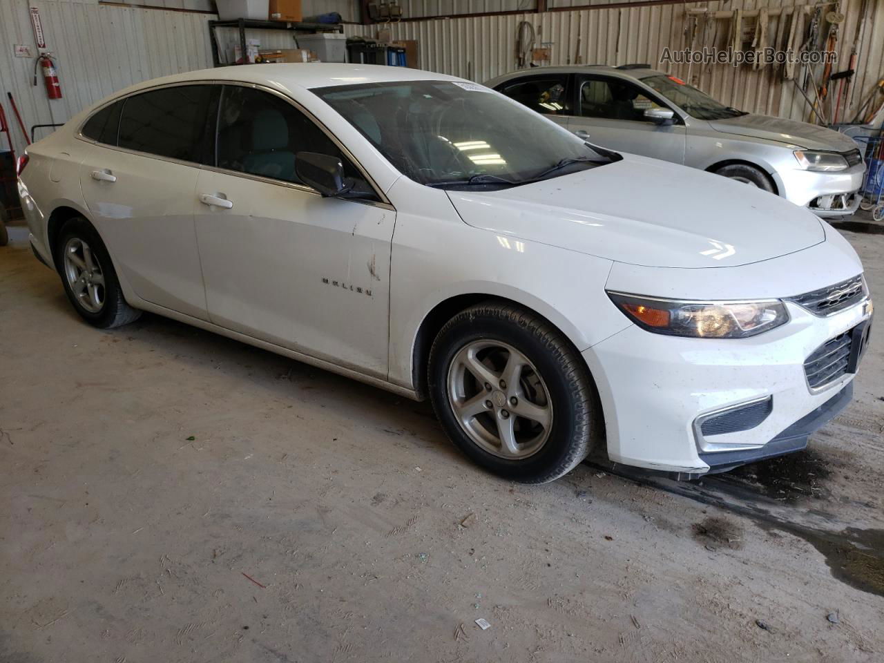 2017 Chevrolet Malibu Ls White vin: 1G1ZC5STXHF227085